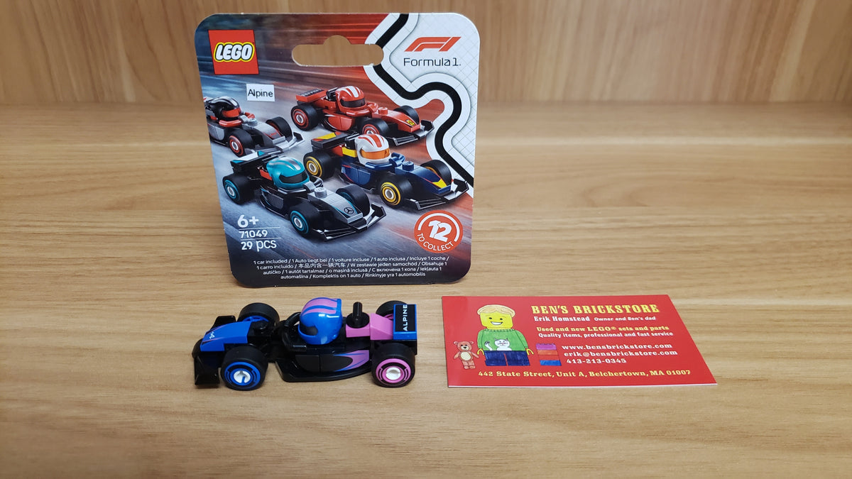 New, Sealed LEGO® Collectibles Set 71049, colf1rc-6 - Alpine F1 Team Race Car, F1 Collectible Race Cars