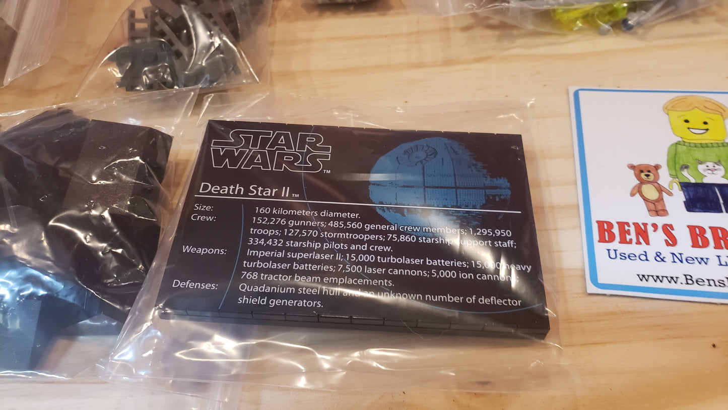 Used, Complete LEGO Star Wars Set 10143 - Death Star II - UCS (3449 pcs)