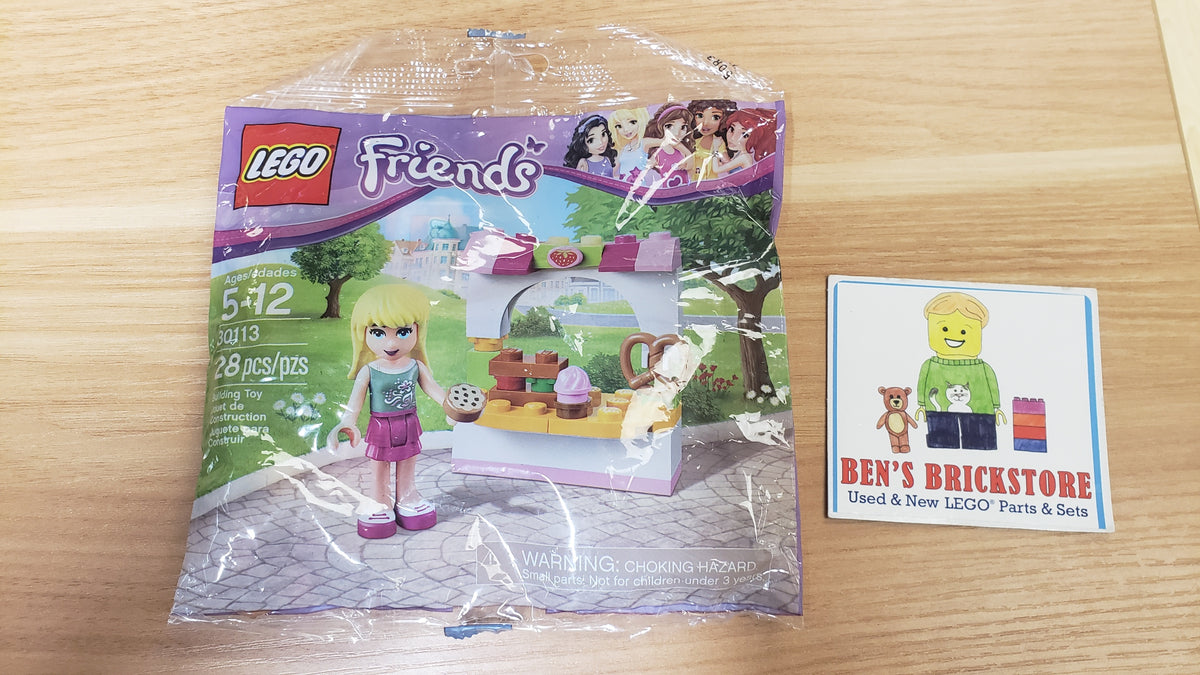 New, Sealed LEGO® Friends Set 30113 - Stephanie's Bakery Stand polybag (28 pcs)