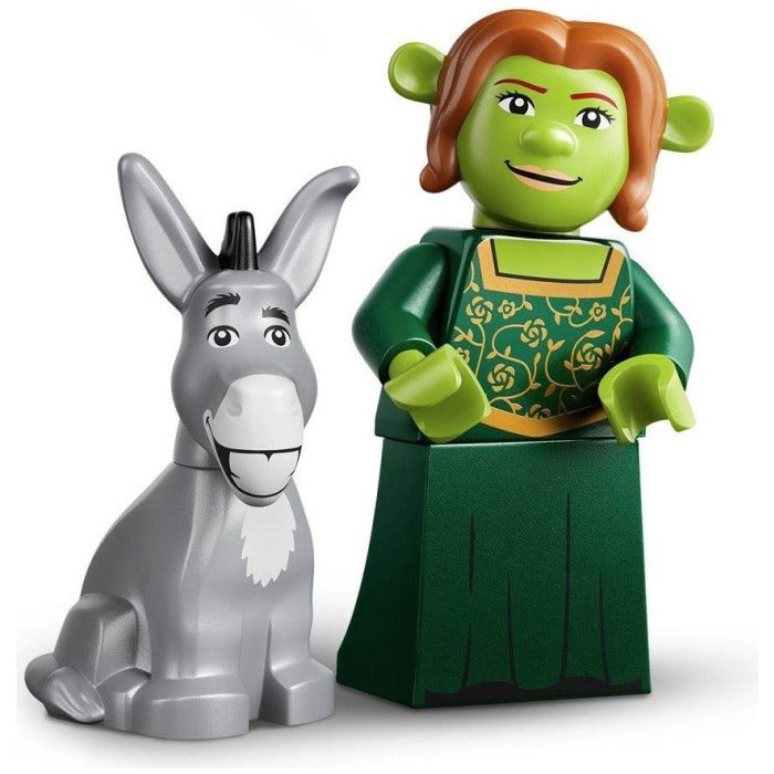 New, Sealed LEGO® Shrek Collectible Minifigures Set 71053 Fiona and Donkey (Complete Set with Stand and Accessories)
