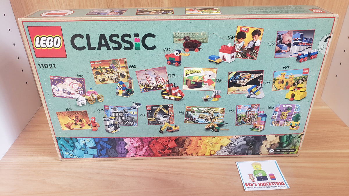New, Sealed, MINOR BOX DAMAGE LEGO® Classic 11021 - 90 Years of Play (1,100 pcs)