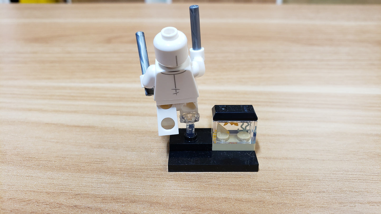 New, Complete LEGO® Collectible Minifigures Set colmar2-3 - Mr. Knight, Marvel Studios, Series 2 (Complete Set with Stand and Accessories)