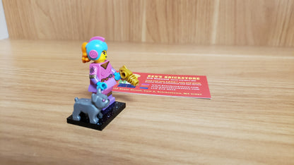 New, Sealed LEGO® Collectible Minifigures Set 71046, col26-4 - Retro Space Heroine, Series 26 (Complete Set with Stand and Accessories)