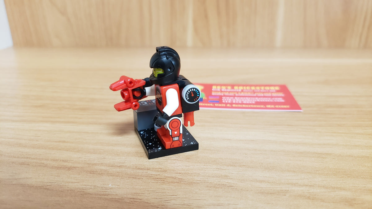 New, Sealed LEGO® Collectible Minifigures Set 71046, col26-5 - M-Tron Powerlifter, Series 26 (Complete Set with Stand and Accessories)