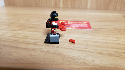 New, Sealed LEGO® Collectible Minifigures Set 71046, col26-5 - M-Tron Powerlifter, Series 26 (Complete Set with Stand and Accessories)