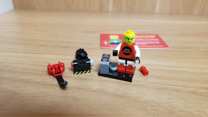 New, Sealed LEGO® Collectible Minifigures Set 71046, col26-5 - M-Tron Powerlifter, Series 26 (Complete Set with Stand and Accessories)