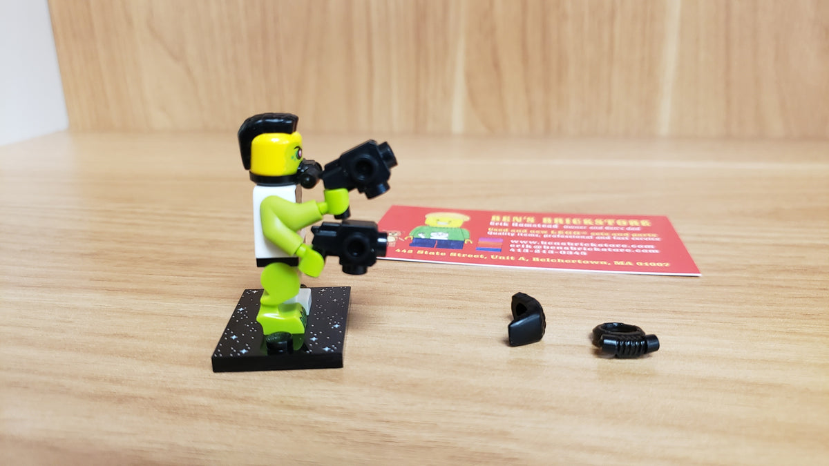 New, Sealed LEGO® Collectible Minifigures Set 71046, col26-12 - Blacktron Mutant, Series 26 (Complete Set with Stand and Accessories)
