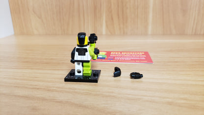 New, Sealed LEGO® Collectible Minifigures Set 71046, col26-12 - Blacktron Mutant, Series 26 (Complete Set with Stand and Accessories)
