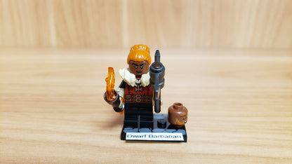New, Sealed LEGO® Collectible Minifigures Set 71047, coldnd-1 - Dwarf Barbarian, Dungeons & Dragons (Complete Set with Stand and Accessories)