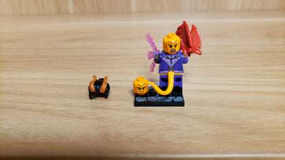New, Sealed LEGO® Collectible Minifigures Set 71047, coldnd-3 - Tiefling Sorcerer, Dungeons & Dragons (Complete Set with Stand and Accessories)