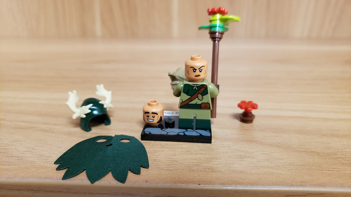 New, Sealed LEGO® Collectible Minifigures Set 71047, coldnd-5 - Halfling Druid, Dungeons & Dragons (Complete Set with Stand and Accessories)