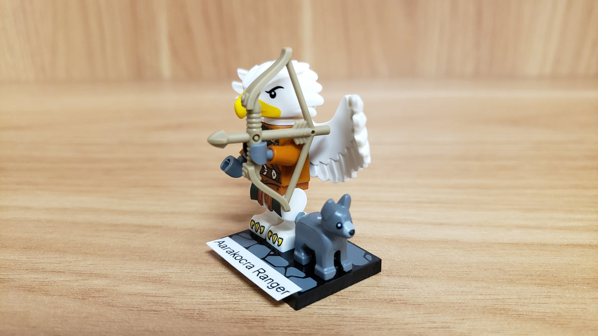 New, Complete LEGO® Collectible Minifigures Set 71047, coldnd-6 - Aarakocra Ranger, Dungeons & Dragons (Complete Set with Stand and Accessories)