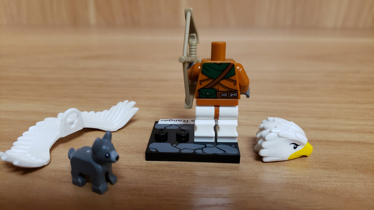 New, Complete LEGO® Collectible Minifigures Set 71047, coldnd-6 - Aarakocra Ranger, Dungeons & Dragons (Complete Set with Stand and Accessories)