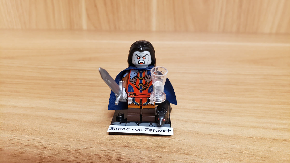 New, Sealed LEGO® Collectible Minifigures Set 71047, coldnd-8 - Strahd von Zarovich, Dungeons & Dragons (Complete Set with Stand and Accessories)