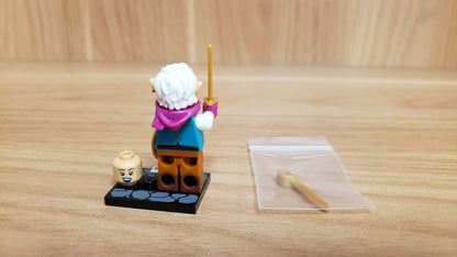 New, Sealed LEGO® Collectible Minifigures Set 71047, coldnd-9 - Elf Bard, Dungeons & Dragons (Complete Set with Stand and Accessories)