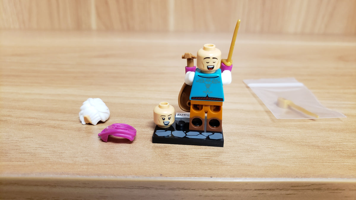 New, Sealed LEGO® Collectible Minifigures Set 71047, coldnd-9 - Elf Bard, Dungeons & Dragons (Complete Set with Stand and Accessories)