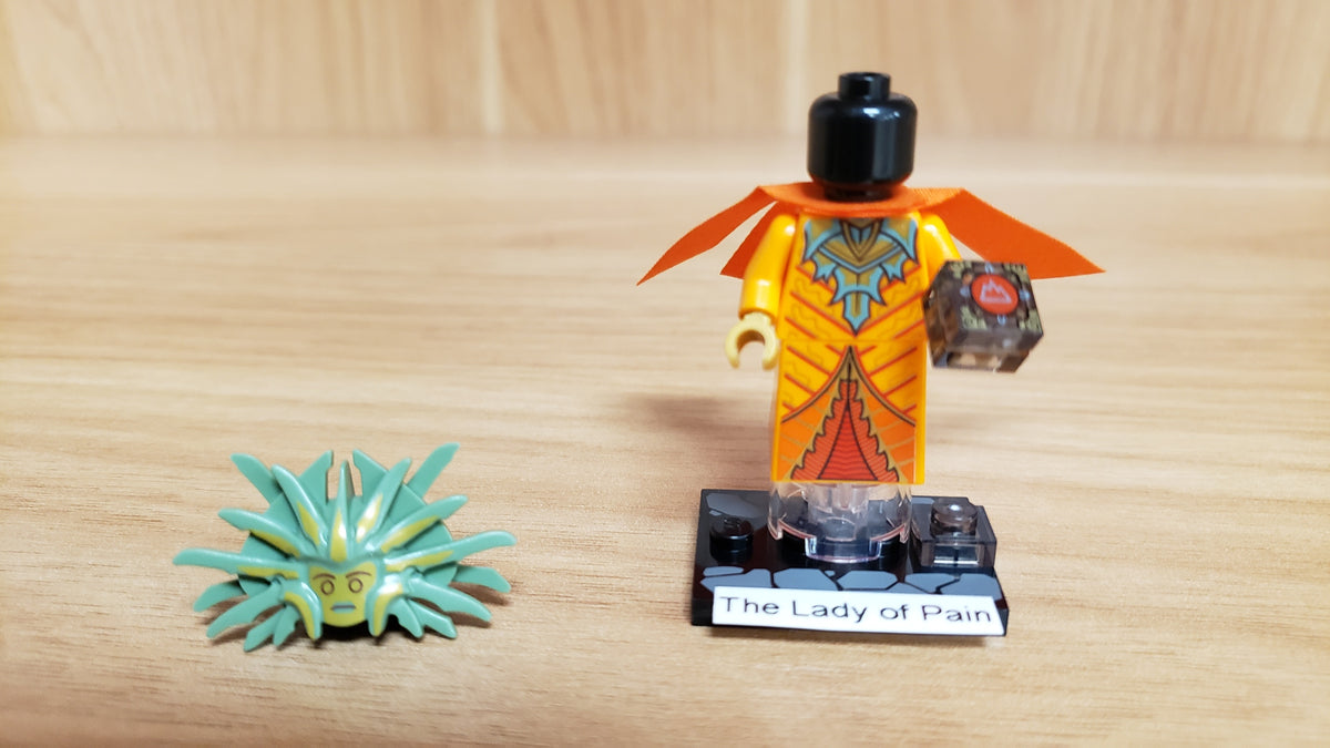 New, Sealed LEGO® Collectible Minifigures Set 71047, coldnd-10 - The Lady of Pain, Dungeons & Dragons (Complete Set with Stand and Accessories)