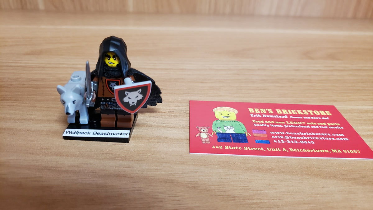 New, Sealed LEGO® Collectible Minifigures Set 71048, col27-2 - Wolfpack Beastmaster, Series 27 (Complete Set with Stand and Accessories)