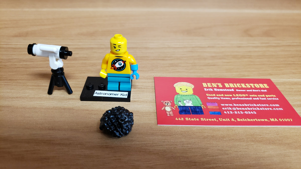 New, Sealed LEGO® Collectible Minifigures Set 71048, col27-4 - Astronomer Kid, Series 27 (Complete Set with Stand and Accessories)