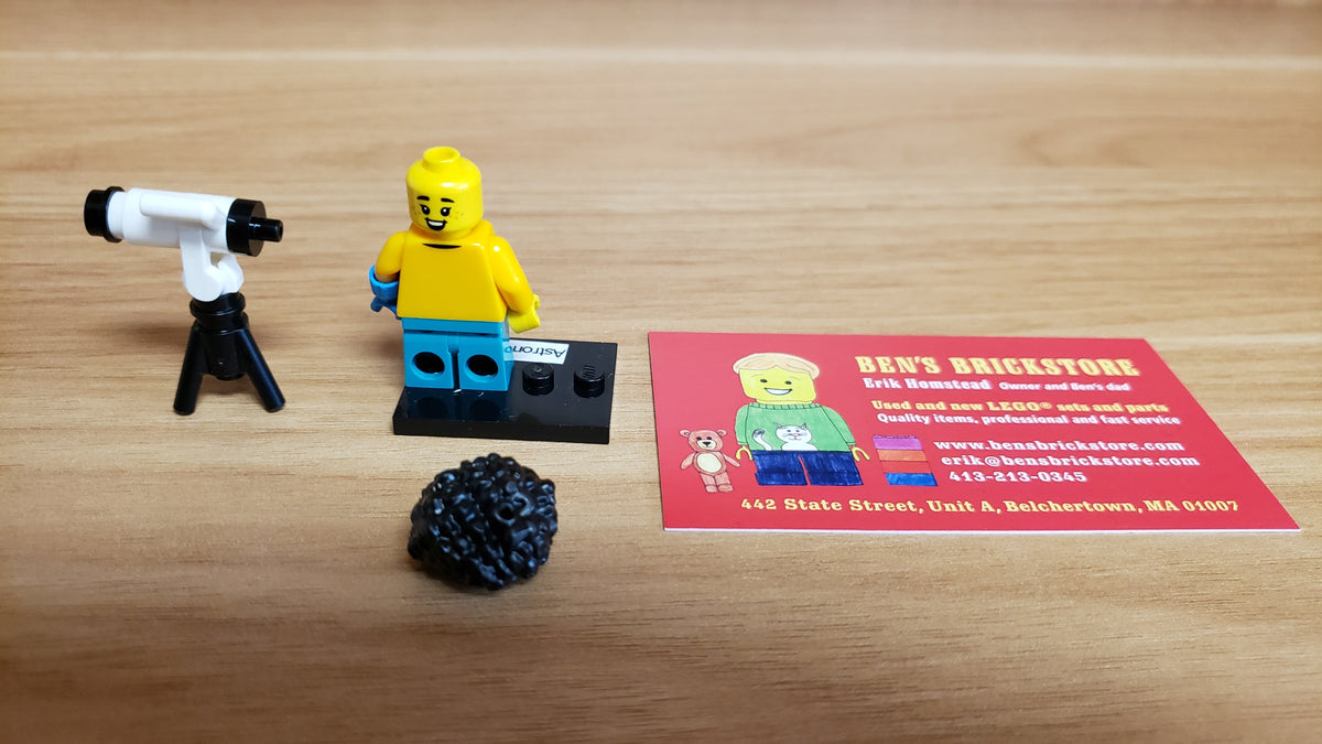 New, Sealed LEGO® Collectible Minifigures Set 71048, col27-4 - Astronomer Kid, Series 27 (Complete Set with Stand and Accessories)
