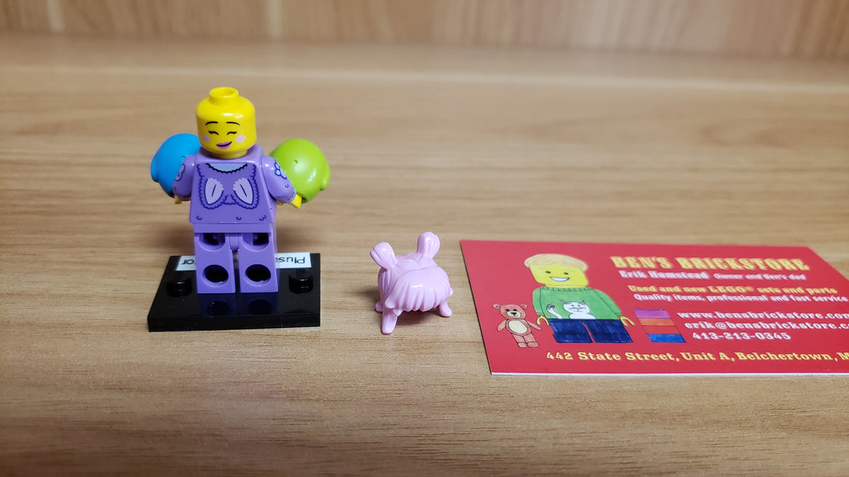 New, Sealed LEGO® Collectible Minifigures Set 71048, col27-5 - Plush Toy Collector, Series 27 (Complete Set with Stand and Accessories)