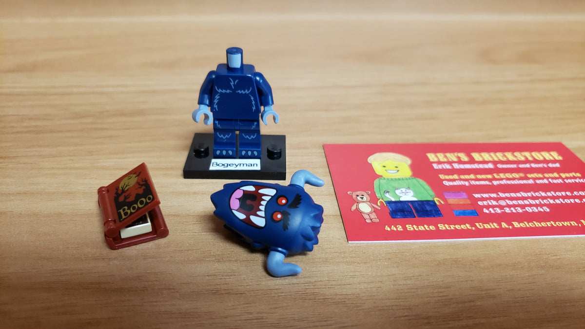 New, Sealed LEGO® Collectible Minifigures Set 71048, col27-8 - Bogeyman, Series 27 (Complete Set with Stand and Accessories)