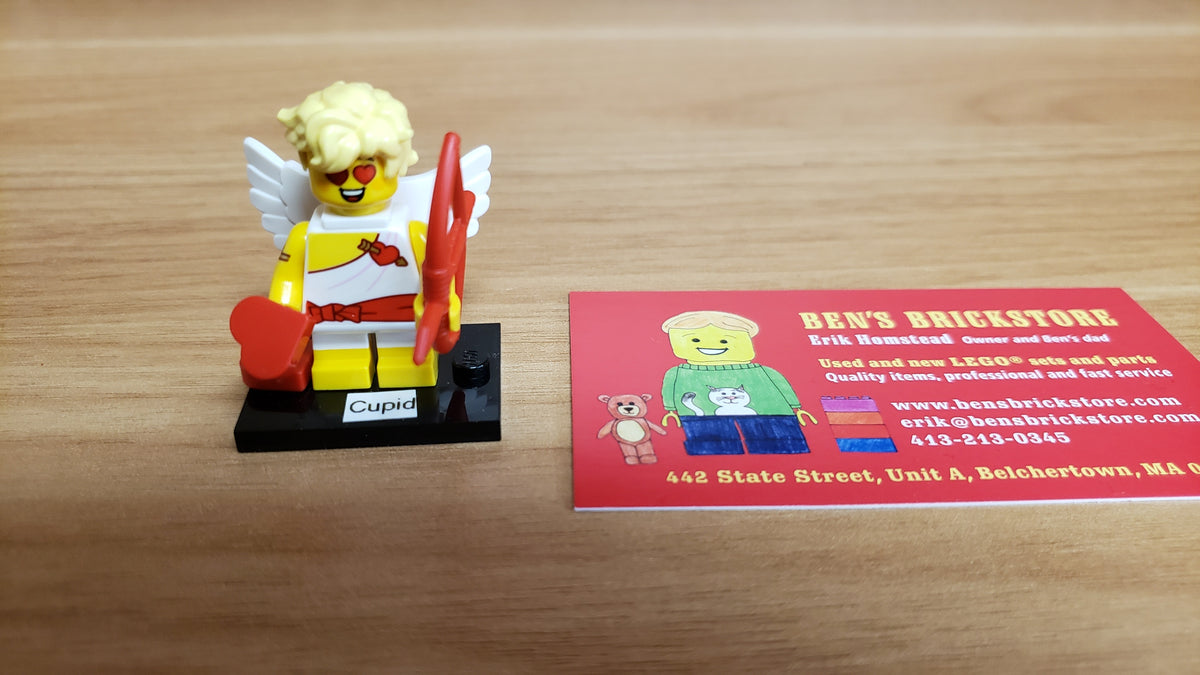 New, Sealed LEGO® Collectible Minifigures Set 71048, col27-9 - Cupid, Series 27 (Complete Set with Stand and Accessories)
