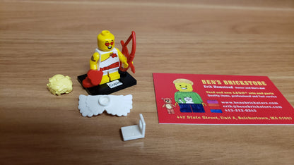 New, Sealed LEGO® Collectible Minifigures Set 71048, col27-9 - Cupid, Series 27 (Complete Set with Stand and Accessories)