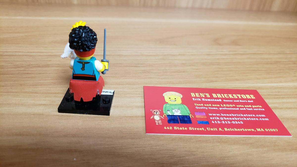 New, Sealed LEGO® Collectible Minifigures Set 71048, col27-10 - Pirate Quartermaster, Series 27 (Complete Set with Stand and Accessories)