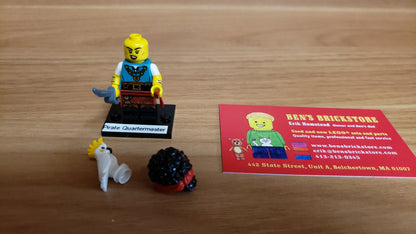 New, Sealed LEGO® Collectible Minifigures Set 71048, col27-10 - Pirate Quartermaster, Series 27 (Complete Set with Stand and Accessories)