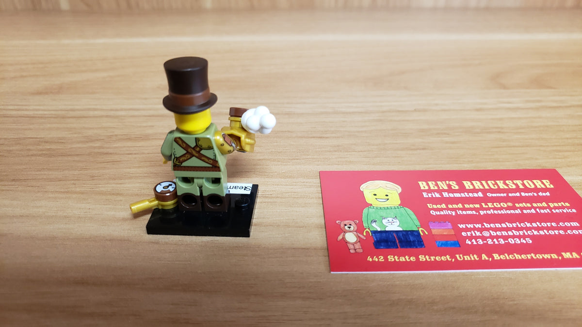 New, Sealed LEGO® Collectible Minifigures Set 71048, col27-12 - Steampunk Inventor, Series 27 (Complete Set with Stand and Accessories)