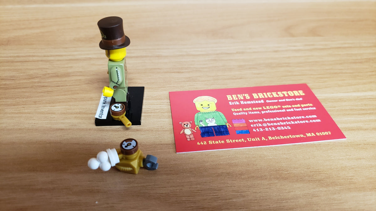 New, Sealed LEGO® Collectible Minifigures Set 71048, col27-12 - Steampunk Inventor, Series 27 (Complete Set with Stand and Accessories)