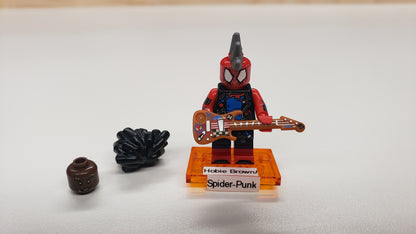 New, Sealed LEGO® 71050 Spider-Man Across the Spider-Verse Collectible Minifigures, colspi-2 - Hobie Brown / Spider-Punk (Complete Set with Stand and Accessories)