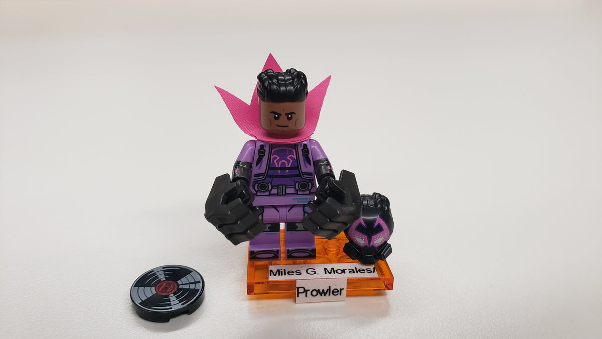 New, Sealed LEGO® 71050 Spider-Man Across the Spider-Verse Collectible Minifigures, colspi-3 - Miles G. Morales / Prowler (Complete Set with Stand and Accessories)