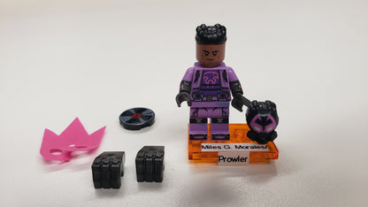 New, Sealed LEGO® 71050 Spider-Man Across the Spider-Verse Collectible Minifigures, colspi-3 - Miles G. Morales / Prowler (Complete Set with Stand and Accessories)