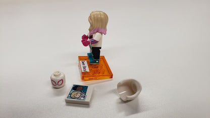 New, Sealed LEGO® 71050 Spider-Man Across the Spider-Verse Collectible Minifigures, colspi-4 - Gwen Stacy / Spider Gwen (Complete Set with Stand and Accessories)