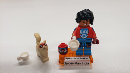 New, Sealed LEGO® 71050 Spider-Man Across the Spider-Verse Collectible Minifigures, colspi-6 - Pavitr Prabhakar/Spider-Man India (Complete Set with Stand and Accessories)