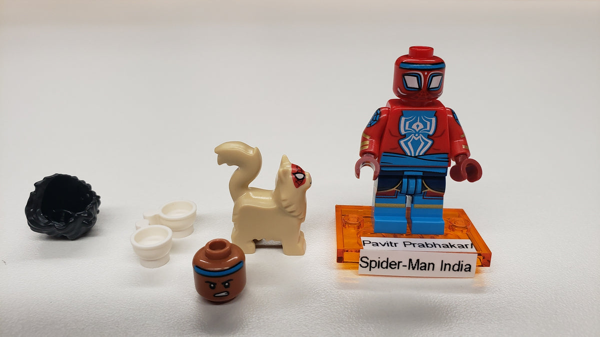 New, Sealed LEGO® 71050 Spider-Man Across the Spider-Verse Collectible Minifigures, colspi-6 - Pavitr Prabhakar/Spider-Man India (Complete Set with Stand and Accessories)