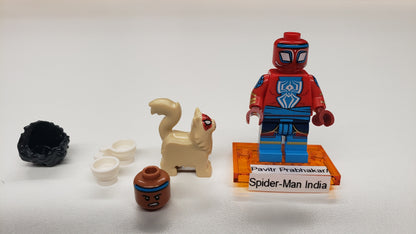 New, Sealed LEGO® 71050 Spider-Man Across the Spider-Verse Collectible Minifigures, colspi-6 - Pavitr Prabhakar/Spider-Man India (Complete Set with Stand and Accessories)