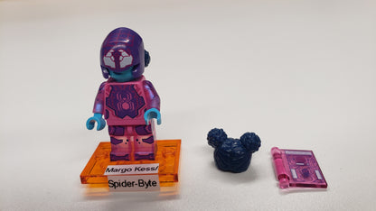 New, Sealed LEGO® 71050 Spider-Man Across the Spider-Verse Collectible Minifigures, colspi-9- Margo Kess/Spider-Byte (Complete Set with Stand and Accessories)