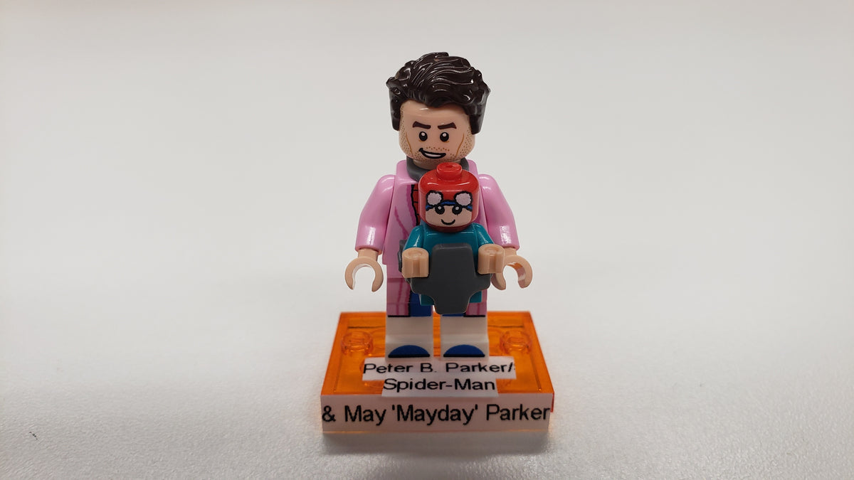 New, Sealed LEGO® 71050 Spider-Man Across the Spider-Verse Collectible Minifigures, colspi-10 - Spider-Man & 'Mayday' Parker (Complete Set with Stand and Accessories)
