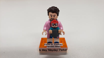 New, Sealed LEGO® 71050 Spider-Man Across the Spider-Verse Collectible Minifigures, colspi-10 - Spider-Man & 'Mayday' Parker (Complete Set with Stand and Accessories)