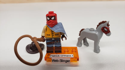 New, Sealed LEGO® 71050 Spider-Man Across the Spider-Verse Collectible Minifigures, colspi-1 1- Patrick O'Hara/Web-Slinger (Complete Set with Stand and Accessories)