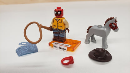 New, Sealed LEGO® 71050 Spider-Man Across the Spider-Verse Collectible Minifigures, colspi-1 1- Patrick O'Hara/Web-Slinger (Complete Set with Stand and Accessories)