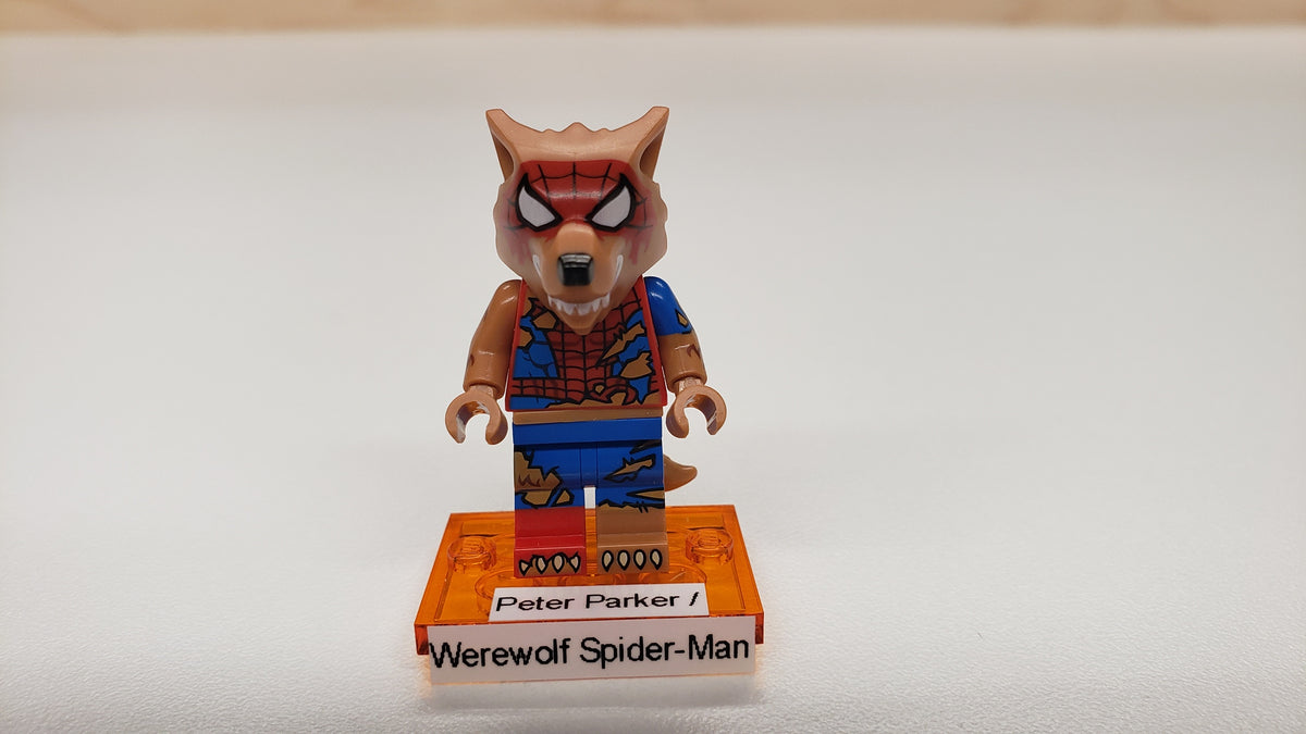 New, Sealed LEGO® 71050 Spider-Man Across the Spider-Verse Collectible Minifigures, colspi-12 - Peter Parker/Werewolf Spider-Man (Complete Set with Stand and Accessories)