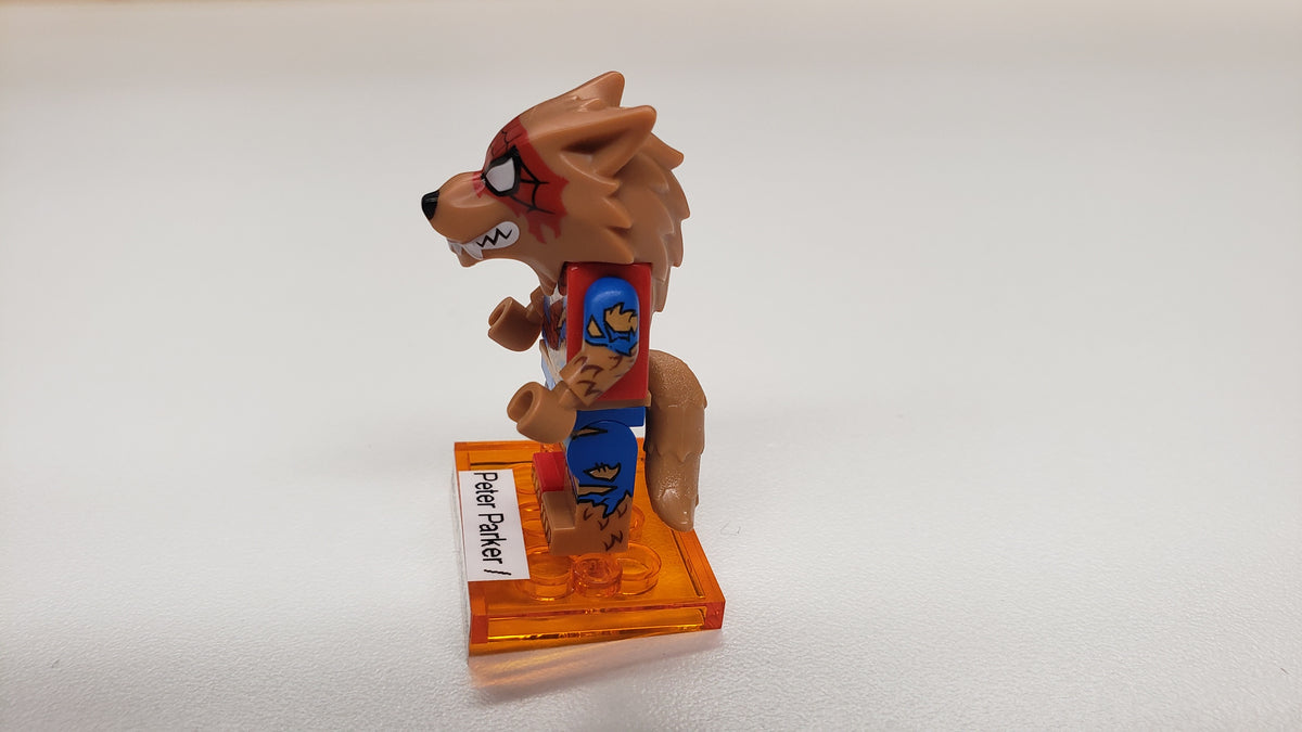 New, Sealed LEGO® 71050 Spider-Man Across the Spider-Verse Collectible Minifigures, colspi-12 - Peter Parker/Werewolf Spider-Man (Complete Set with Stand and Accessories)
