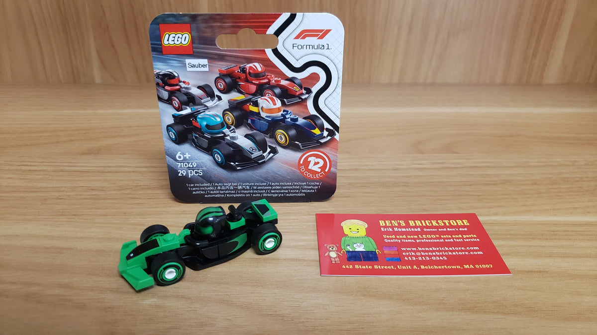 New, Sealed LEGO® Collectibles Set 71049, colf1rc-9 - Sauber F1 Team Race Car, F1 Collectible Race Cars