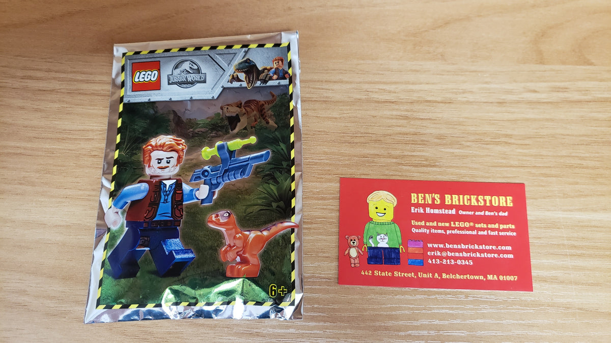 New, Sealed LEGO® Jurassic World Set 121904 - Owen with Baby Raptor foil pack (7 pcs)