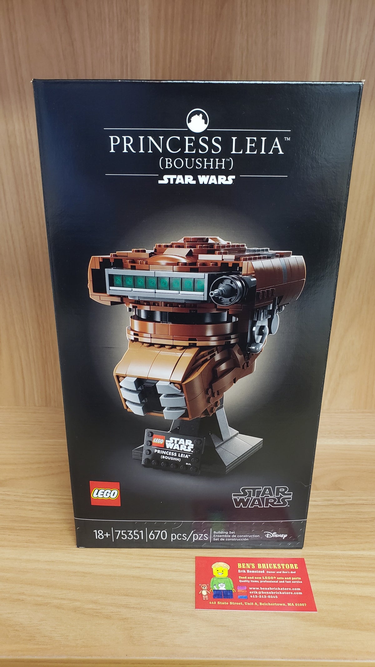 New, Sealed LEGO® Star Wars Set 75351 - Princess Leia (Boushh) Helmet (670 pcs)