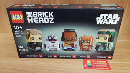 New, Complete LEGO® BrickHeadz Set 40623 - Star Wars Battle of Endor Heroes
